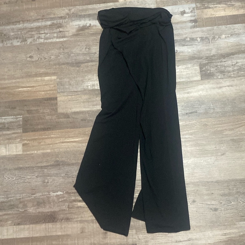 Women's TALL black flare leggings